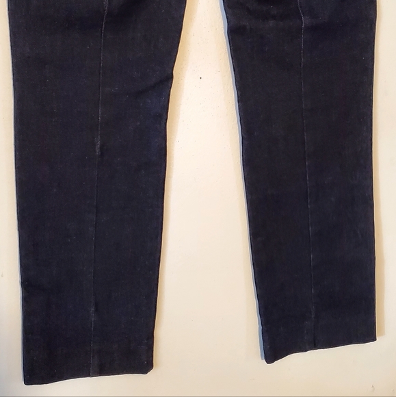 The Essential Slim By ANTHROPOLOGIE Straight Leg Blue Pants Size 2 Women - Picture 7 of 11